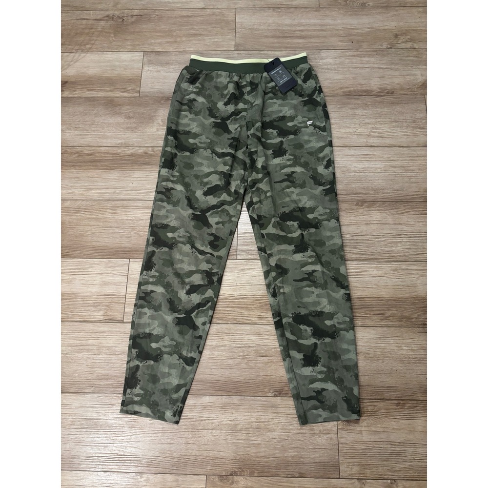 Fabletics Fundamental Pant 2.0 C Mens Medium Green Camo Training Joggers New